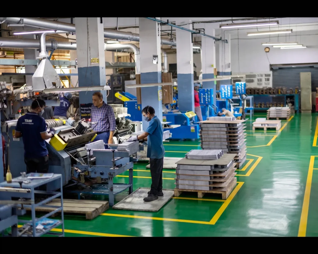 Microtex shop-floor team at work