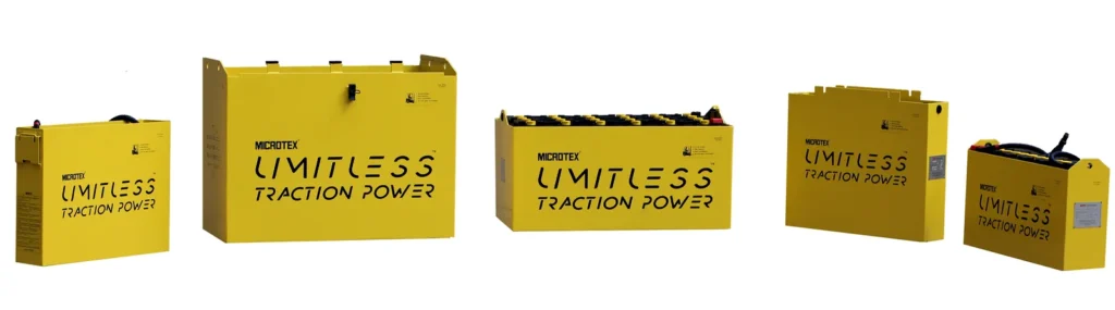 Microtex traction battery — 2V deep-cycle tubular cells