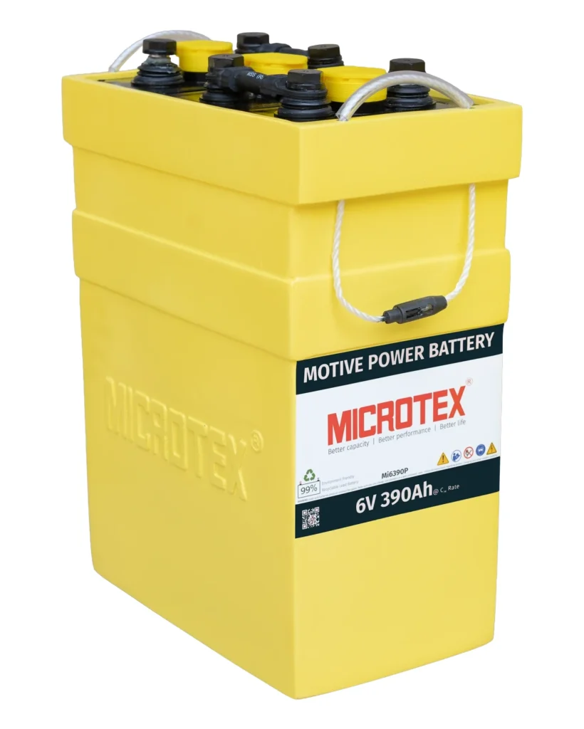 Microtex 6V 390Ah deep-cycle battery for scissor and boom lifts